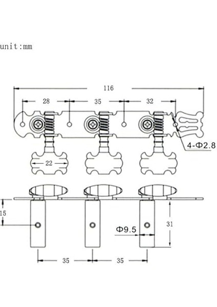 1 Çift Altın Gitar Akort Burguları Klasik Gitar Tel Akort Burguları Akort Başlıkları modelleri