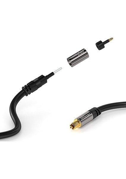– 1,5m – Mini Toslınk Kablosu (Dijital Ses Kablosu, Optik, Toslınk-Mini Toslınk, Fiberoptik Kablo/lwl, Dijital Ses Sinyalini Televizyona/amplifikatöre/hi-Fi Cihaza Iletir, Siyah) modelleri
