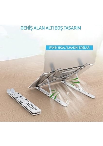 Taşınabilir Laptop Stant Bilgisayar Stant Notebook Stant Tüm Laptoplarla Uyumlu Bilgisayar Standı Taşınabilir Metal Kaymaz Stant Dizüstü Bilgisayar Stantları Stantı fiyatları
