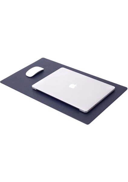 Office Deri Masa Sümeni Lacivert 60X35CM