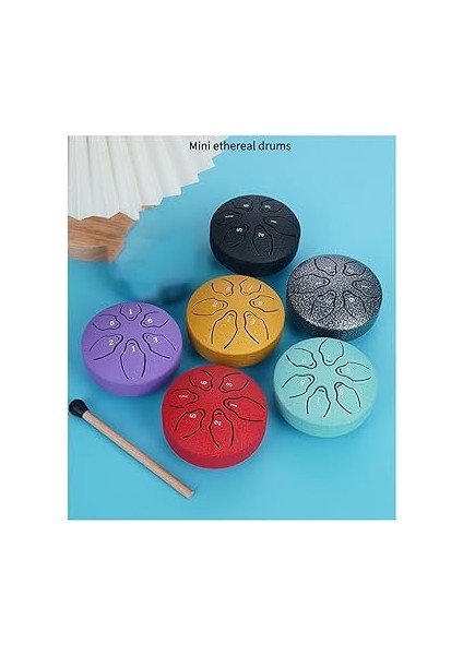 3 6 Ton Çelik Dil Tamburu, Dış Mekanlar Için, Yağmur Tamburu, Enstrüman, Mini El Tamburu, Ethereal , Koyu Yeşil modelleri