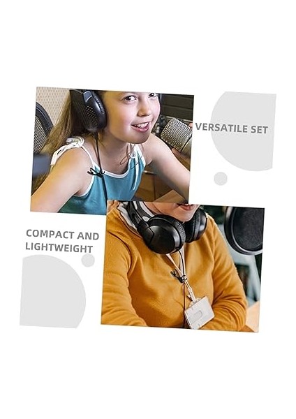 1 Set Yaka Mikrofonu Yedek Parçaları: 6 Adet Metal Klips 6 Adet Plastik Kablo Klipsi 12 Adet Mikrofon Kapağı Röportajlarda Videoda Güvenilir Kaydı Için modelleri