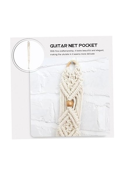 Duvar Askılı Macrame Ukulele Tutucu El Yapımı Gitar Askısı Şık Duvar Dekoru Müzik Aletleri Için Pratik Çözüm fiyatları