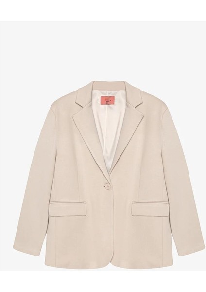 Ceket Blazer Oversize Tek Düğmeli Yumuşak Dokulu fiyatları