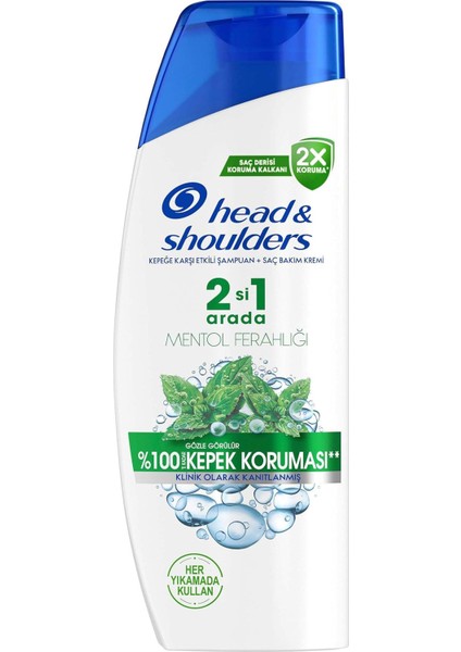 & Shoulders Mentol Ferahlığı 2'si 1 Arada Kepek Karşıtı 330 ml Şampuan