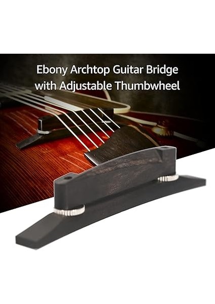 Caz Gitar Köprüsü Archtop Gitarlar Için Ayarlanabilir Ayar Çarkı ile Yüzen Archtop Köprüsü modelleri