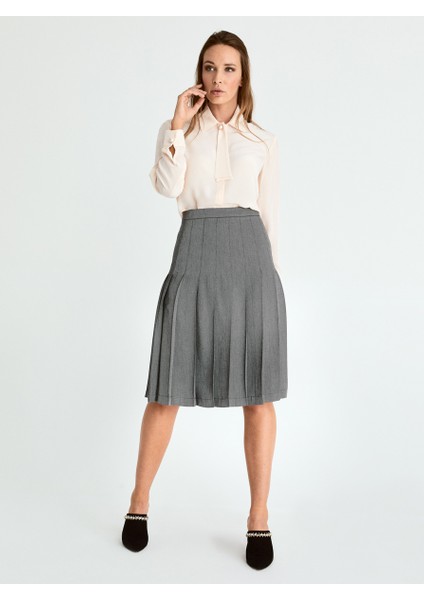 Piliseli Etek Gri K2015017_004