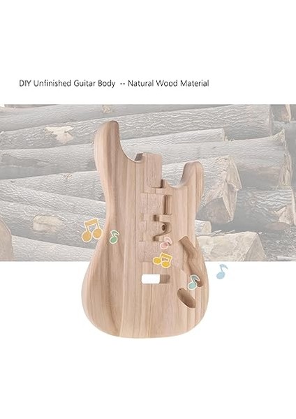 ST01-TM Tamamlanmamış El Yapımı Gitar Gövdesi Mum Ağacı Elektrik Gitar Gövdesi Gitar Namlusu Yedek Parçaları indirimleri