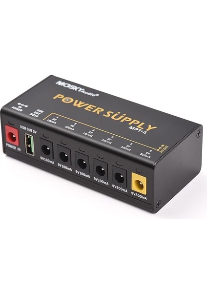 Bağımsız Kısa Devre Korumalı 6 Kanallı Gitar Pedalı Güç Kaynağı LED Güç Göstergesi Pedal D Gitar Efekt Pedalı Diğer Taşınabil Cihazlar Için Güç Kaynağı