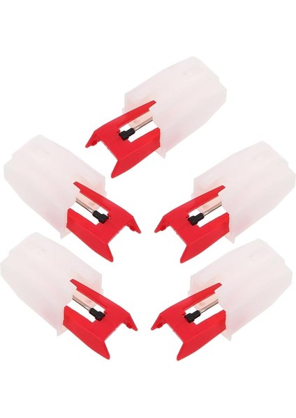 5 Adet Vinil Plak Çalar Iğne Iğnesi: Ev Kafe Için Evrensel Pikap Yedek Iğnesi