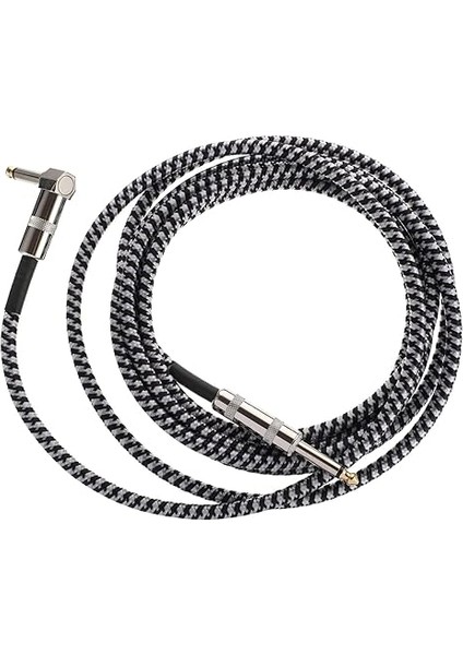 Enstrüman Örgülü Ses Kablosu 635MM Gitar Mikseri Amfi Mikrofon Efektörü Için