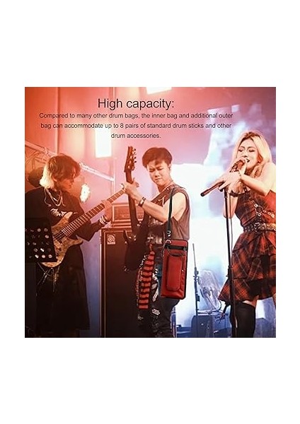 Çubuğu Çantası, 600D Oxford Kumaş Baget Depolama Çantası Taşınabilir Asılı Baget Tutucu Çanta Davulcular Için, Yeni Başlayanlar fırsatları