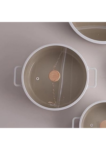 D-NEOF226L Fıka Cam Kapaklı Alumınyum Sıg Tencere 26 cm Be modelleri