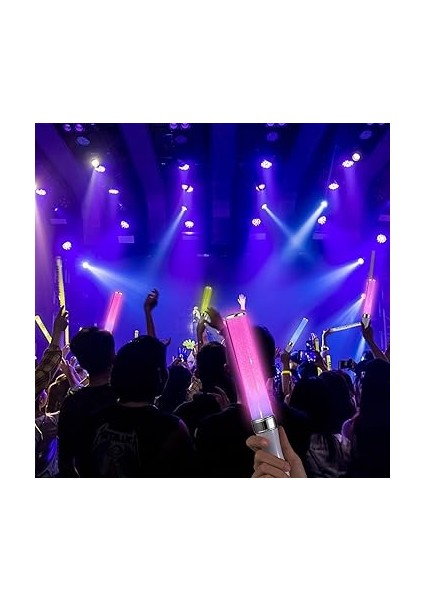 LED Parlayan Çubuk Parti Çubuğu 15 Renkli Konser Yanıp Sönen Işık Çok Renkli 15 Renk Değiştirme 2 Aydınlatma Modu Festivaller Için Parlak Yanıp Sönen Işık Çubuğu Doğum Günü Konseri Parti Malze fırsatları