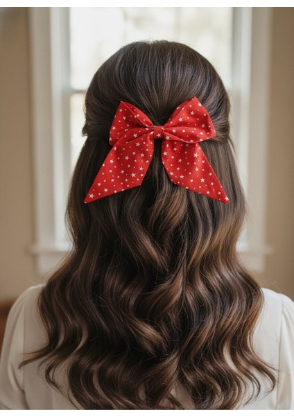 5 Adet 23 Nisan 29 Ekim 5 Adet Için El Yapımı Kırmızı Beyaz Yıldız Desen Fiyonk Toka fiyatları