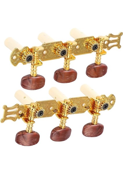 Klasik Gitar Akort Mandalları, Mekanik Seti, Hassas Konumlandırma, Sağlam ve Dayanıklı, Klasik Gitar Severler Için, Altın