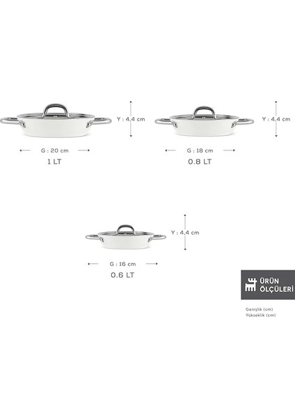 x Refika Birgül Swiss Crystal Creamy Metal 6 Parça Sahan Set Krem fiyatları