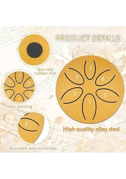 Tamburu, 6 Tonlu, Dış Mekan, Yağmur Davulu, Dış Mekan, Yağmur, Ses Çanağı, Çakra, Yağmur Davulu, Taşınabilir Mini Davul, Yağmur Tamburu, Dış Mekan Yağmur Tamburu, Bahçe Için, Mini Davul, modelleri