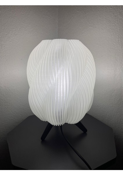 Spiral Masa Lambası - Modern Tasarım Dekoratif Abajur fırsatları