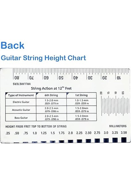 Gitar Eylem Ölçer Gitar Dize Yükseklik Ölç modelleri