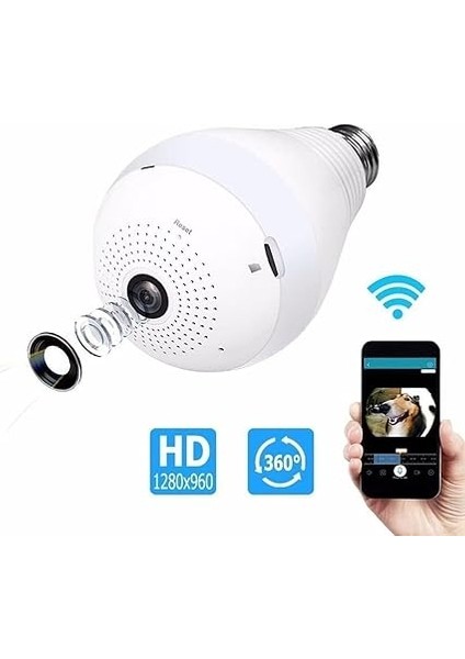 Şeklinde Kablosuz Panoramik Ip Kamera (5122) modelleri