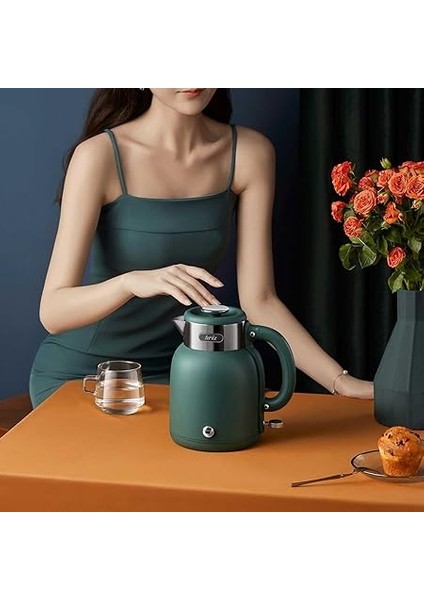 BR1040 Retro Yeşil Su Isıtıcı Çelik Kettle modelleri
