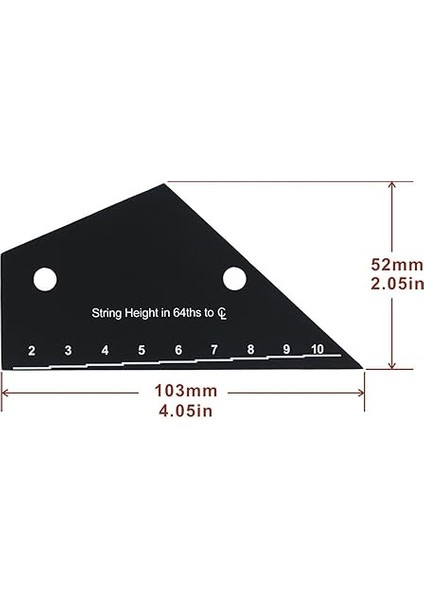 Gitar Fret Rocker Paslanmaz Çelik Gitar Teli Eylem Ölçer Elektrik ve Akustik Gitarlar Için Doğru Gitar Tel Yükseklik Cetveli fiyatları