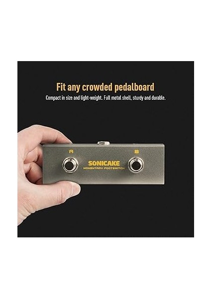 Çift Ayak Pedalı 6.35MM Anlık Mini Ayak Anahtarı Gitar Trs Kablosu ile fırsatları