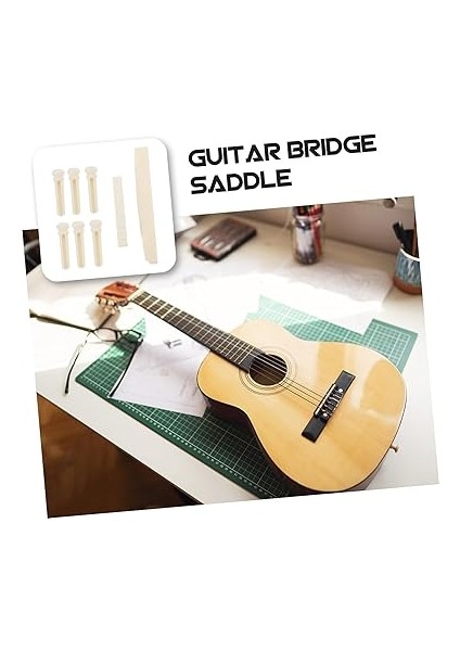 1set Folk Gitar Aksesuarları Kemik Köprü Pimleri ve Köprü Eşikleri Seti Akustik Gitar Kalitesini Artırmak Için Kolay Değişim Imkanıyla Tasarlandı fırsatları
