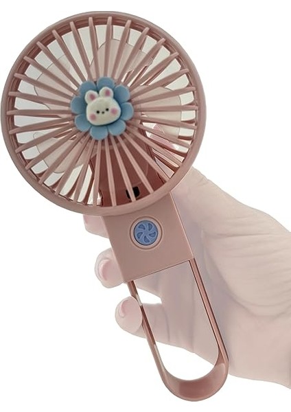 Taşınabilir Mini USB Fan LED Işıklı Masa Üstü 3 Kademeli Dahili Işık Şarj Edilebilir Mini Vantilatör Soğutucu Cep Boyu 11CM Mini Fan YS2269 - Pembe (YS2269 - Pembe) fiyatları