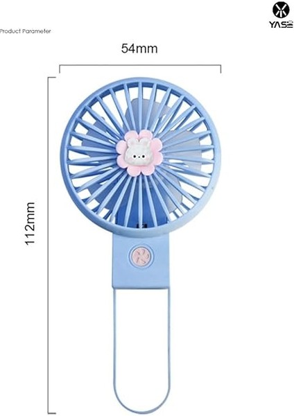 Taşınabilir Mini USB Fan LED Işıklı Masa Üstü 3 Kademeli Dahili Işık Şarj Edilebilir Mini Vantilatör Soğutucu Cep Boyu 11CM Mini Fan YS2269 - Pembe (YS2269 - Pembe) indirimleri