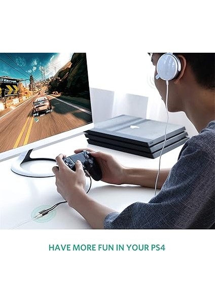 Mikrofon ve Kulaklık Ayırıcı 3.5 mm Y Kablo Siyah indirimleri