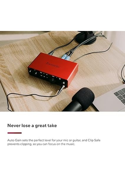 Scarlett 2i2 Gen 4 Ses Kartı: Kayıt, Şarkı Yazma, Yayın ve Podcasting Için USB Audio Arayüzü, Stüdyo Kalitesinde Kayıt ve Kayıt Yapmanız Için Gerekli Tüm Yazılımlar indirimleri