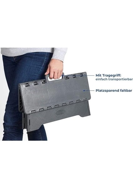 Katlanabilir Kaymaz Tabanlı Basamak – Taşıma Saplı, Banyo, Balkon, Küvet ve Veranda Için Katlanabilir – 28X40 cm indirimleri