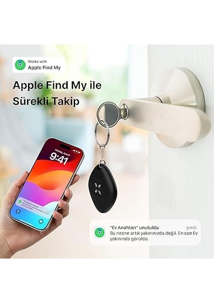 Smart Air Tag Akıllı Bluetooth Takip Cihazı Anahtar Çanta Bavul ve Evcil Hayvan Için Kayıp Eşya Bulucu Uzun Pil Ömürlü Ios Uyumlu (Siyah) X6605 fiyatları