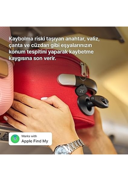Smart Air Tag Akıllı Bluetooth Takip Cihazı Anahtar Çanta Bavul ve Evcil Hayvan Için Kayıp Eşya Bulucu Uzun Pil Ömürlü Ios Uyumlu (Siyah) X6605 indirimleri