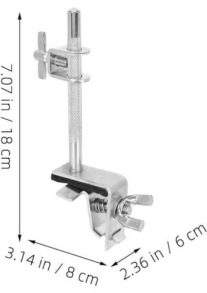 2 Adet Inek Çanı Kelepçesi: Inek Çanı Için Metal Davul Braketi - Ağır Hizmet Tipi Metal Kelepçe - Bas Davul ve Zil Standı Için Perküsyon Aksesuarı fiyatları