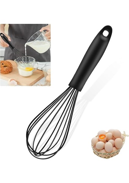Home Büyük Boy Silikon Çırma Teli,silikon Çırpıcı,yumurta,ayran ve Pasta Için Çırpma Teli (2)