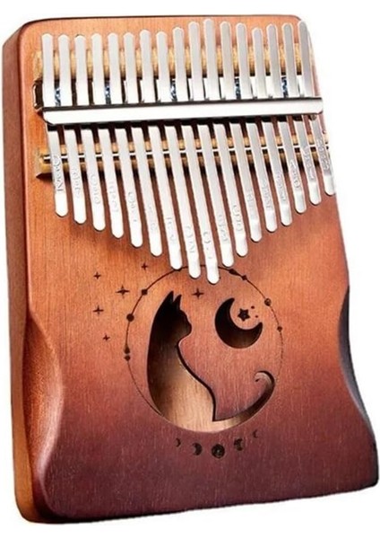 Kalimba 17 Tuşlu Başparmak Piyano Ahşap Kaplama Klavye Müzik Enstrümanı Kalimba Piyano Müzik Severler Hediye
