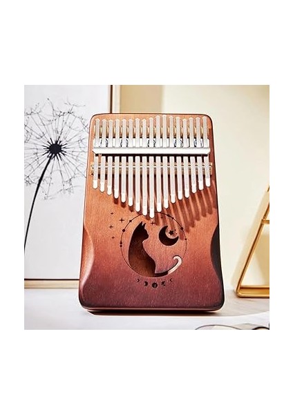 Kalimba 17 Tuşlu Başparmak Piyano Ahşap Kaplama Klavye Müzik Enstrümanı Kalimba Piyano Müzik Severler Hediye modelleri