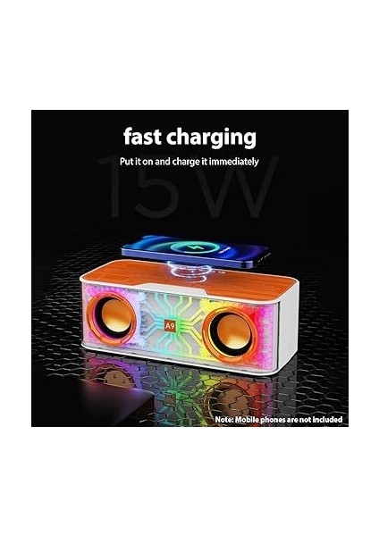 Karaoke Makinesi Şeffaf Mecha Tasarım Hoparlör Taşınabilir Bt Mikrofon ve 2 Kablosuz Mikrofonlu Hoparlör Seti LED Renkli Işık El Mikrofonu Doğum Günü Partisi Için Karaoke Leri Dış Mekan Ev Ktv indirimleri