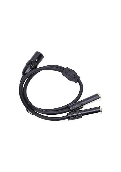 Xlr Erkek Ila Çift 6.35MM Dişi Y Ayırıcı Kablosu, Xlr Ila Ikili 1/4 Inç Mikrofon Kablosu Altın Kaplama Konnektörü Esnek Amplifikatör Için Kılıf (#3) fiyatları