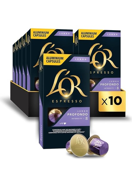 Espresso 08 Lungo Profondo x 10 Paket