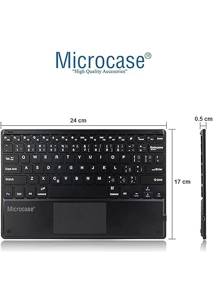 Samsung Galaxy Tab A9 Plus SM-X210 11 Inch Tablet Bluetooth Touchpad Klavye + Standlı Suni Deri Kılıf -Bkk5 indirimleri
