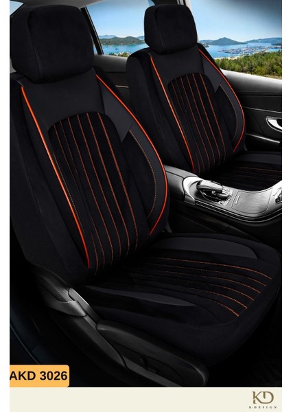 Akra Dik Nakış Serisi Universal Oto Koltuk Kılıfı - Akd 3026