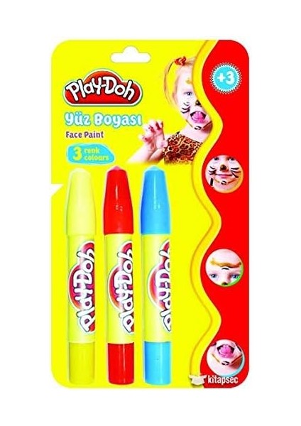 Yüz Boyası 3 Renk modelleri