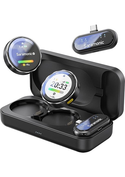 Blinkme U2 Kablosuz Yaka Mikrofonu, Android Tip C Akıllı Telefon iPhone 15 Gürültü Engelleme, 8 Saat Pil, 100 M Iletim, Canlı Akış Video Kaydı Için Kablosuz Yaka Mikrofon