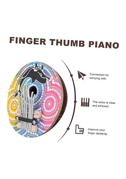 Hindistan Cevizi Kabuğu 7 Tuşlu Kalimba Erkek ve Kız Çocukları Için Müzik Aleti Küçük El Piyanosu Müzik Oyuncağı Yaş Grubuna Göre indirimleri