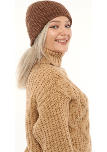 Yünlü Kışlık Unisex Fitilli Bere modelleri