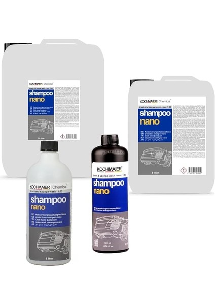 Shampoo Nano Oto Araç Cilalı Kostiksiz Şampuan Temizleyici Kopüklü Snow Foam Yıkama Konsantre 1:60 (5 Litre/kg)